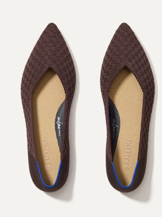 Rothy's Shoes - Rothy’s the point ll in chocolate basket weave